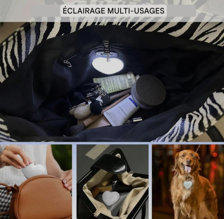 💡 Lampe multifonctionnelle en forme de cœur