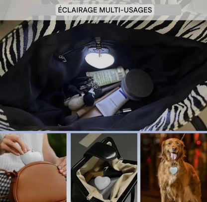 💡 Lampe multifonctionnelle en forme de cœur